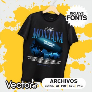 Diseño de camiseta de Natanael Cano Montana (vectorial, SVG y PDF)