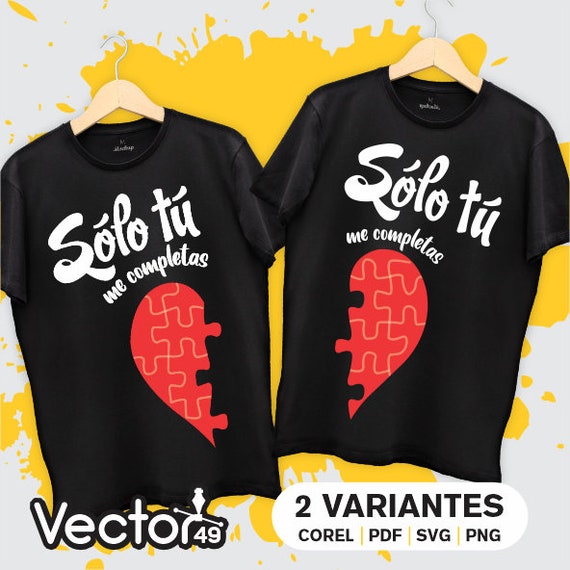 Playeras San Valentin SVG San Valentin Vectores San Valentin T shirt San Valentin Duos San Valentin Etsy