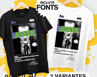 The Joker T-Shirt Design, Vector Art (PDF, SVG, PNG)