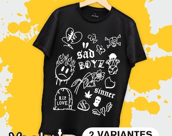 Sad Boyz T-Shirt Vector Art: COREL, PDF, SVG (Digital Download)