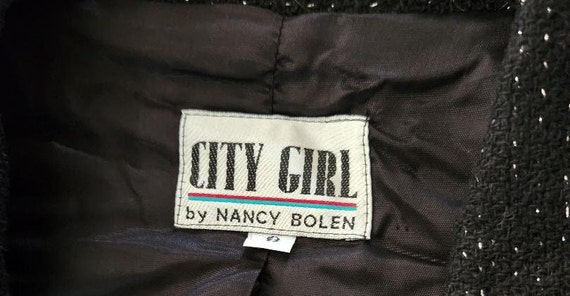 Nancy Bolen Silver-thread Black Blazer - image 2