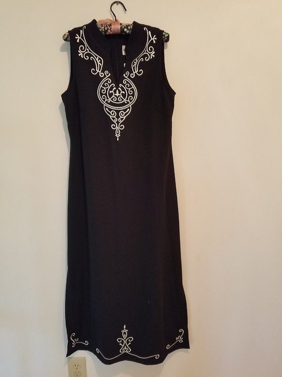 Embroidered Maxi Dress