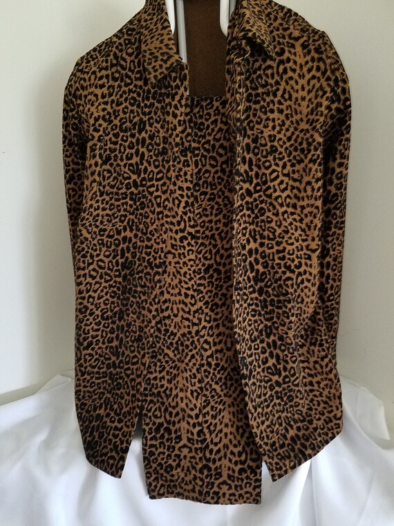 leopard print pantsuit