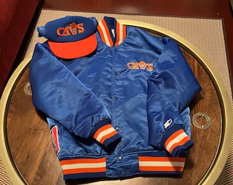 Vintage Cavs Starter Jacket 80s 90s NBA Satin Bomber Cleveland