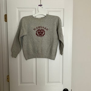 Vintage Harvard University 80s Champion Crewneck Pullover Sweatshirt Youth Medium Womans XS. Etsy Sweden