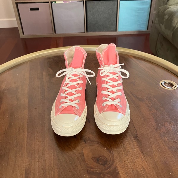 Converse Chuck 70 High x Comme des Garcons Play Bright Pink 2020 Size M8/W10.