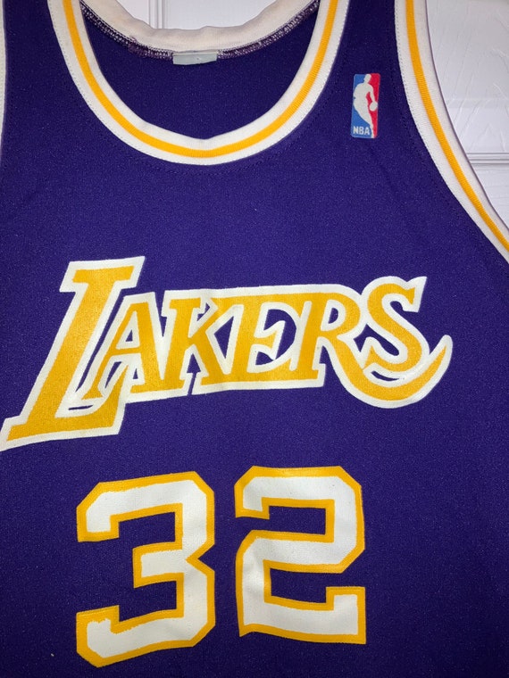 Vintage 80s-90s Sand Knit Kareem Abdul Jabbar Los Angeles Lakers