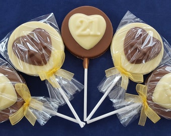 1ST HOLY COMMUNION GIRLS BELGIUM CHOCOLATE LOLLIPOPS//SWEETS PARTY BAG FILLERS