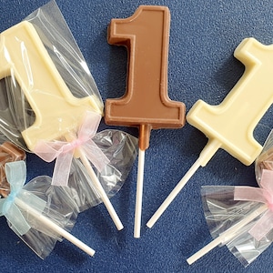 Sucette numéro 1 au chocolat belge : cadeaux de premier anniversaire