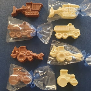 Chocolate diggers, truck, JCB, favours, sweets, party bag fillers, stocking fillers, birthday present.