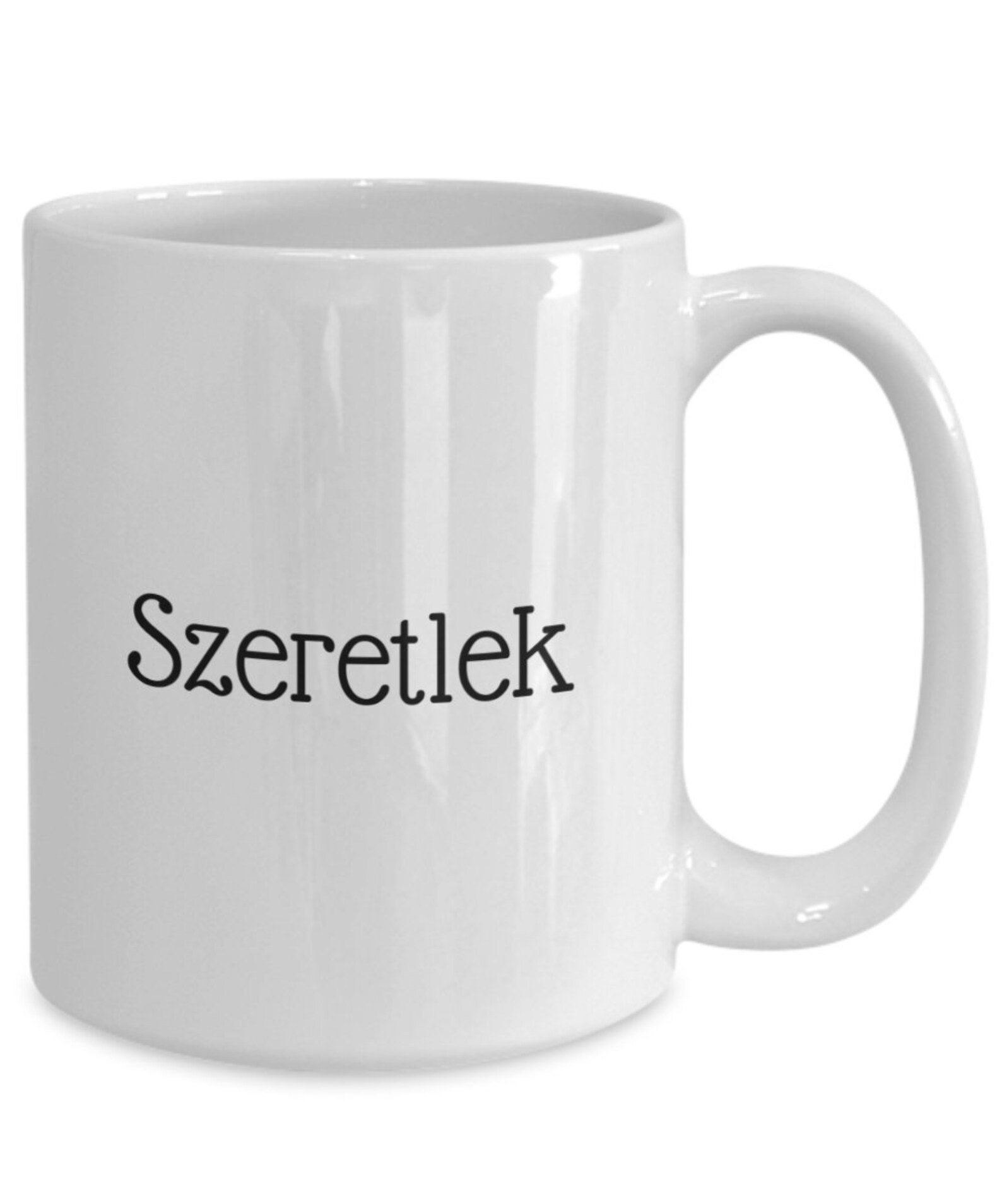 Ich liebe dich auf Ungarisch weiße Keramik Kaffee oder Etsy