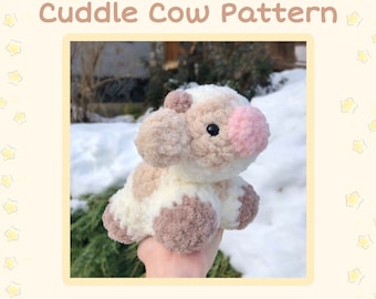 Crochet Cuddle Cow Plushie PATTERN