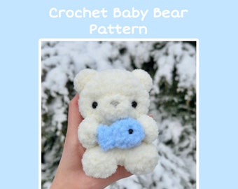 Crochet Baby Bear Plushie PATTERN
