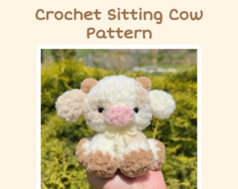 Crochet Sitting Cow Pattern