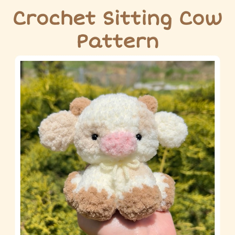 Sitting Cow Pattern LorettasLoops - Etsy