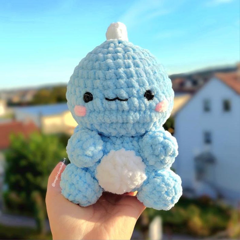 Baby Dino Plushie Crochet PATTERN zdjęcie 4