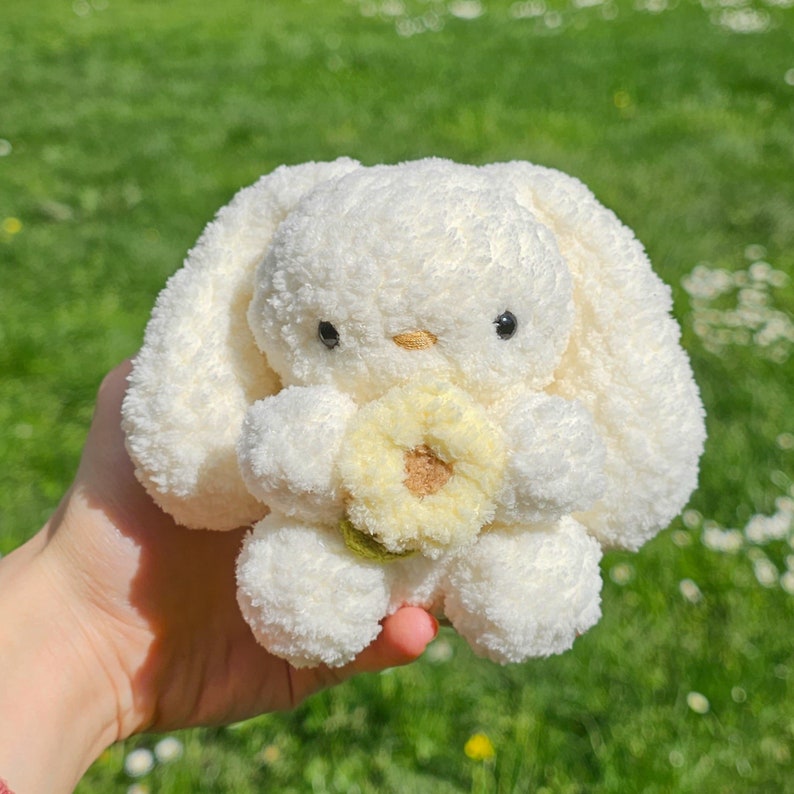 Crochet Flower Bunny Crochet Pattern zdjęcie 5