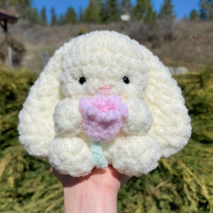 Crochet Flower Bunny Crochet Pattern zdjęcie 2