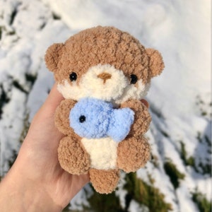 Crochet Baby Sea Otter Plushie Pattern image 2