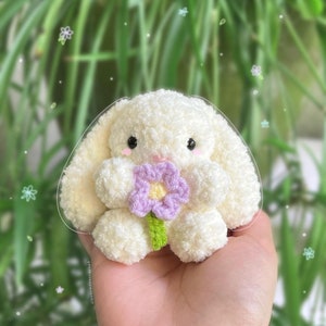 Crochet Flower Bunny Crochet Pattern - Etsy