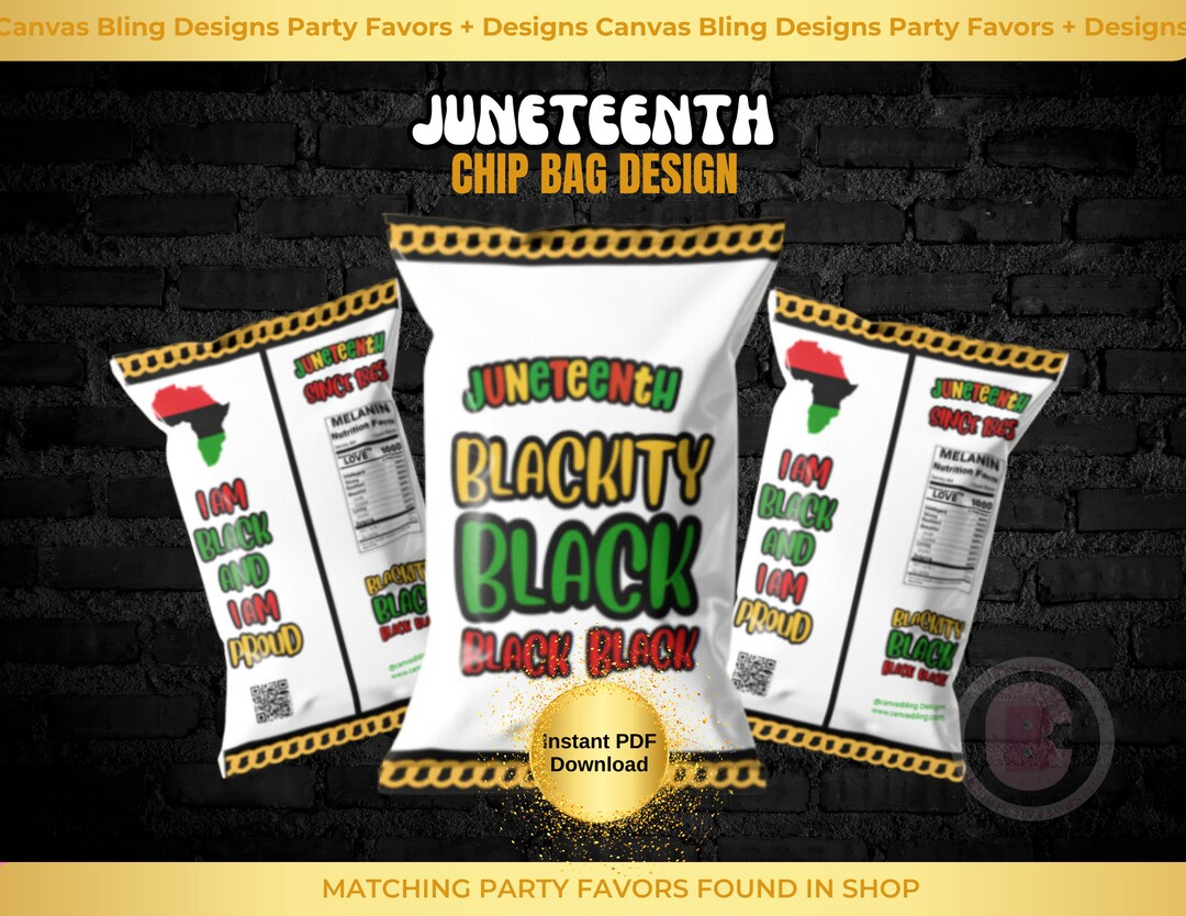 Juneteenth Chip Bags juneteenth Treat Bags juneteenth Favor Bags Juneteenth Chip Bags juneteenth Treat Bags juneteenth Favor Bags