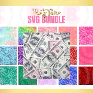 Money Background Bundle - 100 Dollar Bills Seamless Digital Paper Cash Background - Digital Download Files