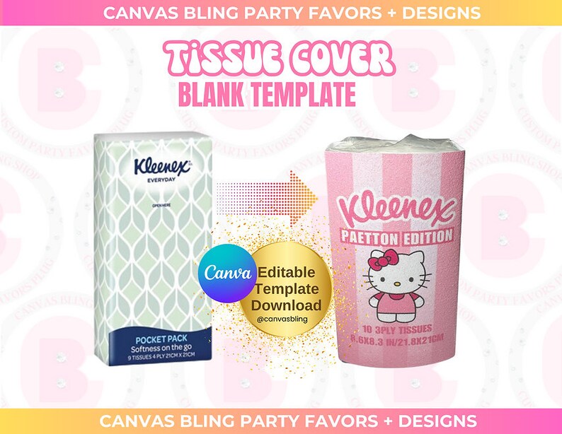 Printable Template For Puffs Kleenex Cube