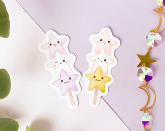 Kawaii star Dango stickers | japanese sweets food sticker | Waterproof Vinyl glossy Decal | Hydroflask, Laptop, Bullet Journal, Waterbottle