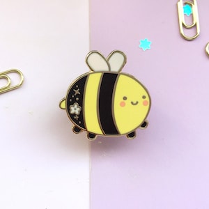 Bee buddies pins set Best friends Friendship Enamel Pins Summer enamel pin Valentine's Day gifts Spring Present image 3