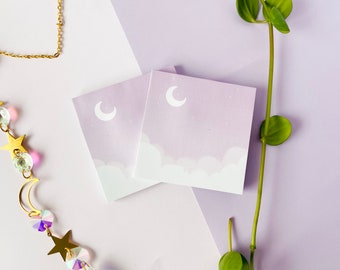 dreamy night Sticky notes | Memo Note Pad | 50 sheets | To Do List | Cute Notepad | Stationery | planner & decorate your bullet journal