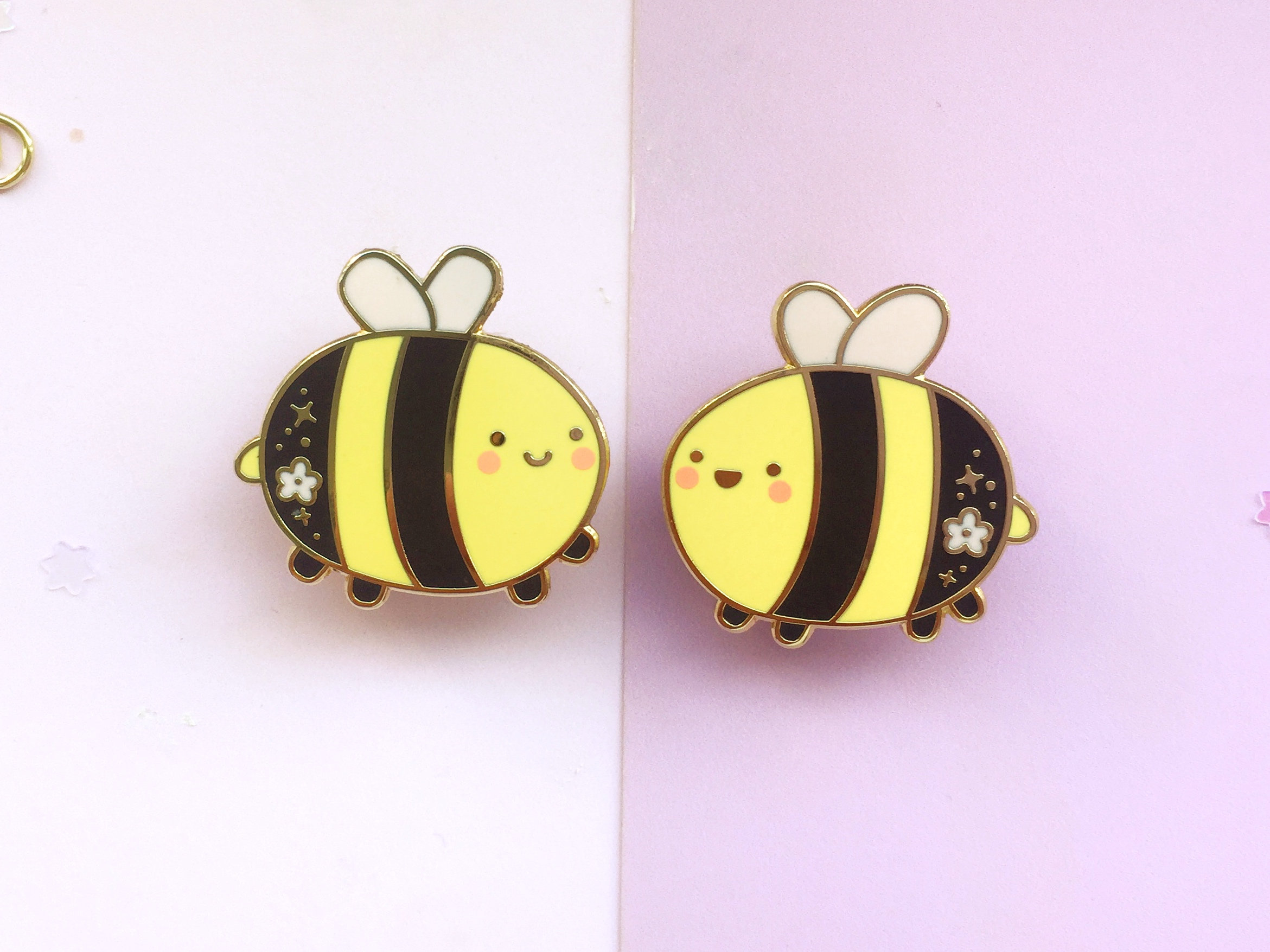 Bee Buddies Pins Set From the Cute Nature Friends Collection | Etsy