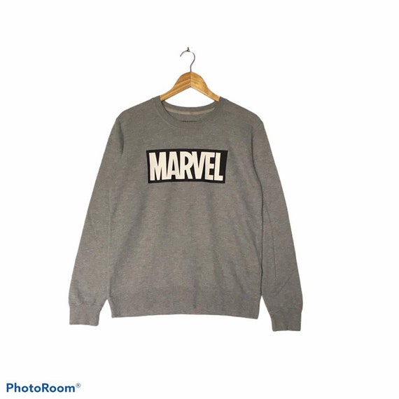 Rare ! Marvel Crewneck Sweatshirt Big Print Box L