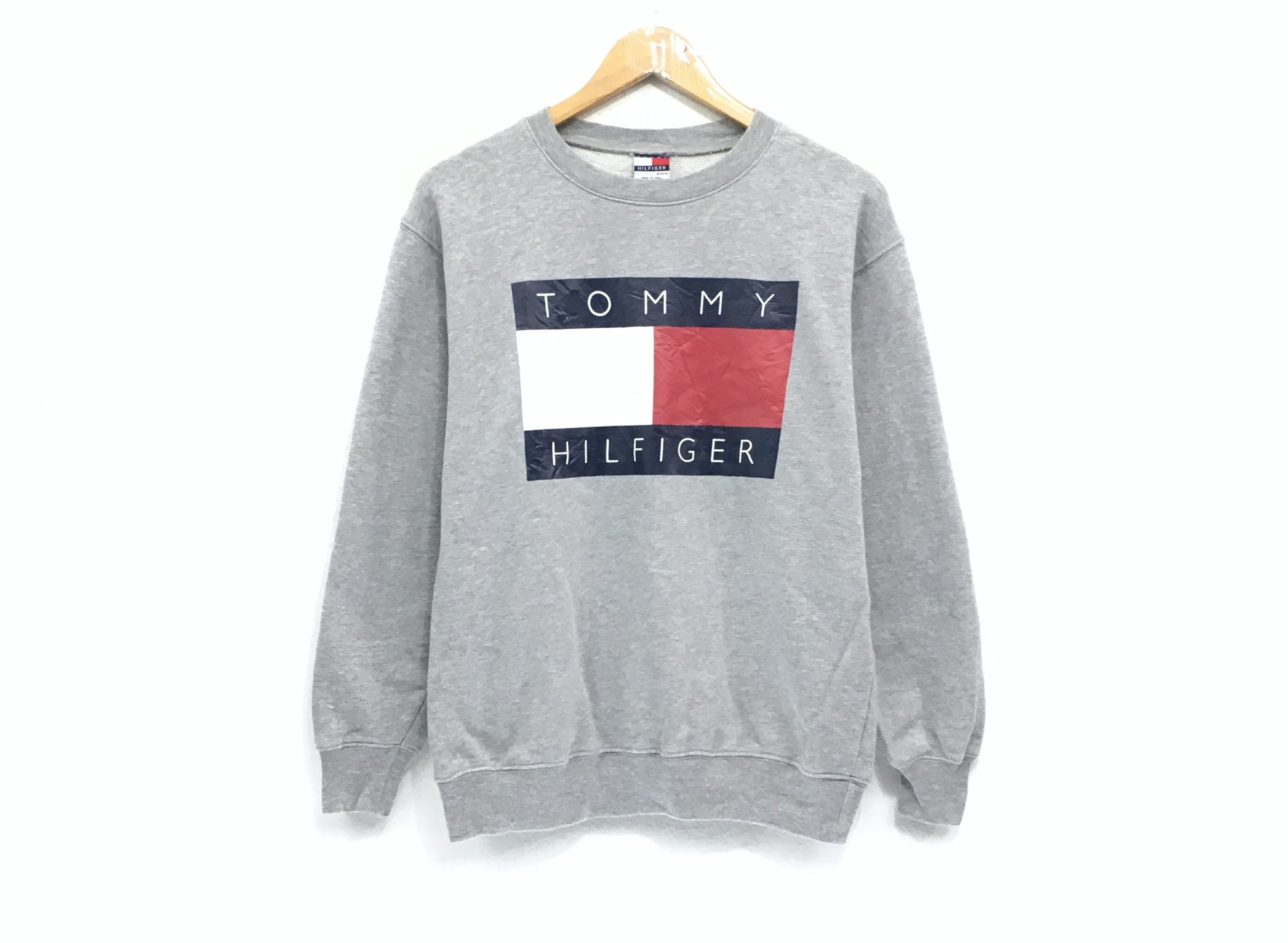 Rare OG Tommy Hilfiger Crewneck Sweatshirt Big Logo Pullover / | Etsy