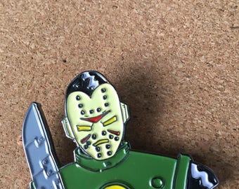 Jason x Iron Man Pin