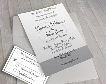 theater ticket wedding invitation rustic wedding invitation etsy