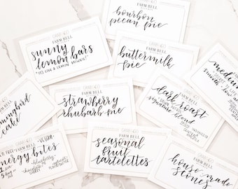 Custom Hand Lettered Labels
