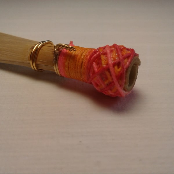 Neon pink & Nectarine Bassoon Reed Thread Cotton