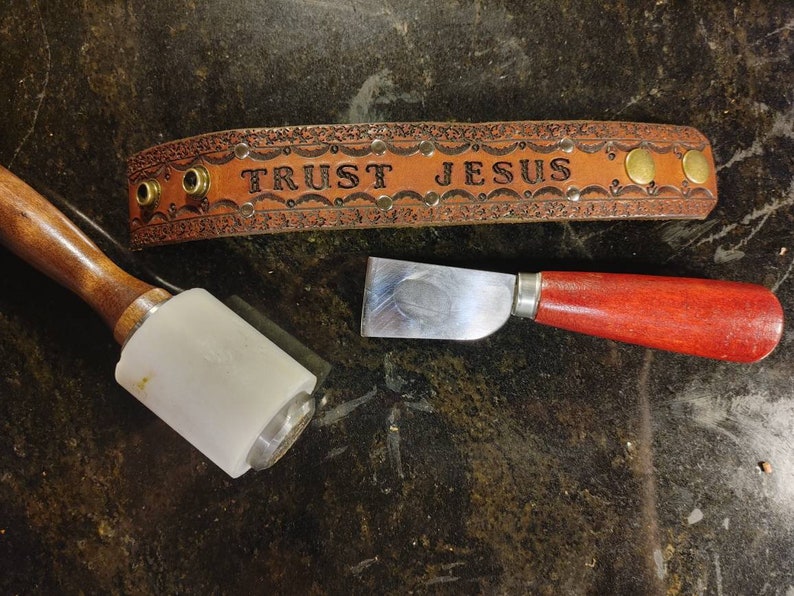 Leather Tally Book Cover Oilfield Custom Tooled Leather Work Etsy