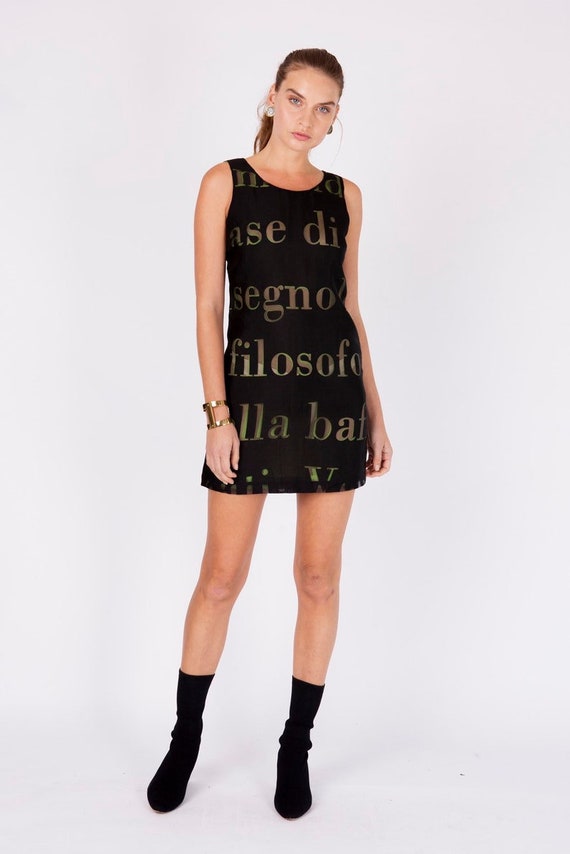 Vintage 90's MOSCHINO Cheap & Chic graphic sheer … - image 5