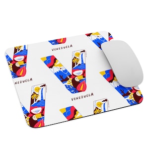 Venezuela Mouse pad Mousepad Modern Venezuelan Office Decor for Women Men Desk Accessories Mousepad Gift for Coworker