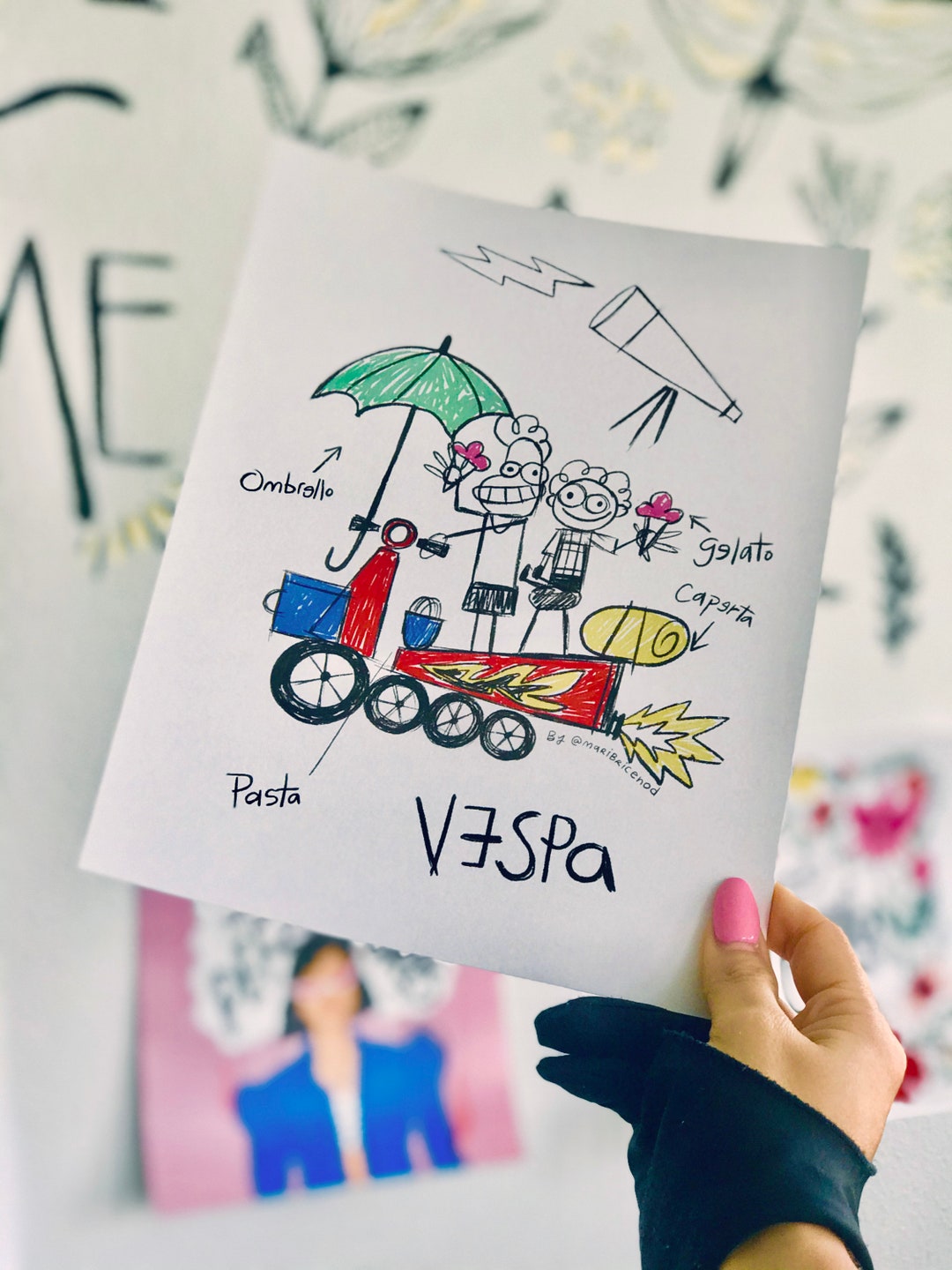 Luca Movie Poster Printable Vespa Luca Silenzio Bruno Kids Wall Art