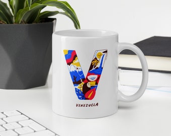 Caneca Venezuelana - Caneca de Café Venezuelana - Presente Venezuela - Taza Venezuela