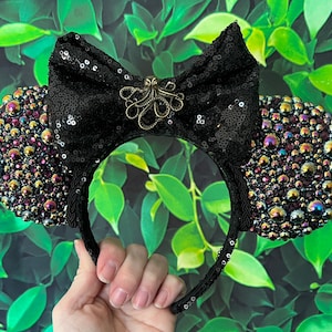 Villain Mouse Ears/ Ursula Mouse Ears/Mickey Ears Headband/Minnie Ears/Sequin Ears/Disney World/Disneyland/jeweled mouse ears