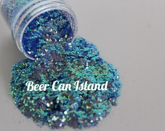 solvent resistant glitter- Beer Can Island