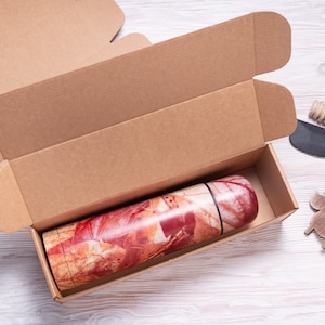 Lot of 14 pcs 10x3x3 inch Brown Carton Mailer Box with Cover, Folded Case, Gift Packaging, Postal Package, Craft Long Corrugated Box