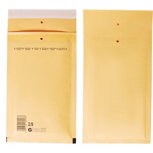 25 enveloppes matelassées Kraft Bubble Mailers, 5,5 x 8,8 po. B12