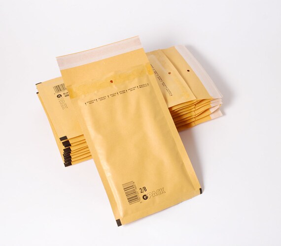 Buste Imbottite In Kraft Con Bolle - Confezione 50 Pz - 31x21 Cm (8x12") - Scaroo
