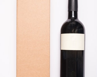 5 pcs Kraft Carton Bottle Carrier, Holder, Gift Packaging for Vine or Champagne bottle.