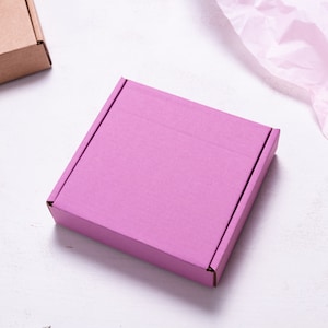 Lot of 20 pcs 4x4x1 inch Mini Kraft Carton Mailer Box with Cover, Folded Case, Gift Packaging, Printing your Logo available. image 7