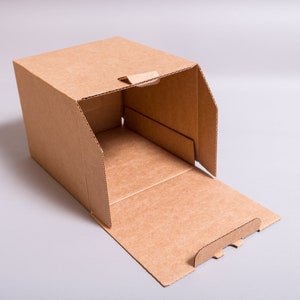14 Stück 4 1/2x4x5 Zoll Kraftkarton Box mit Bezug, Faltetasse, Geschenkverpackung, für Kaffeebecher, Tasse, Flasche